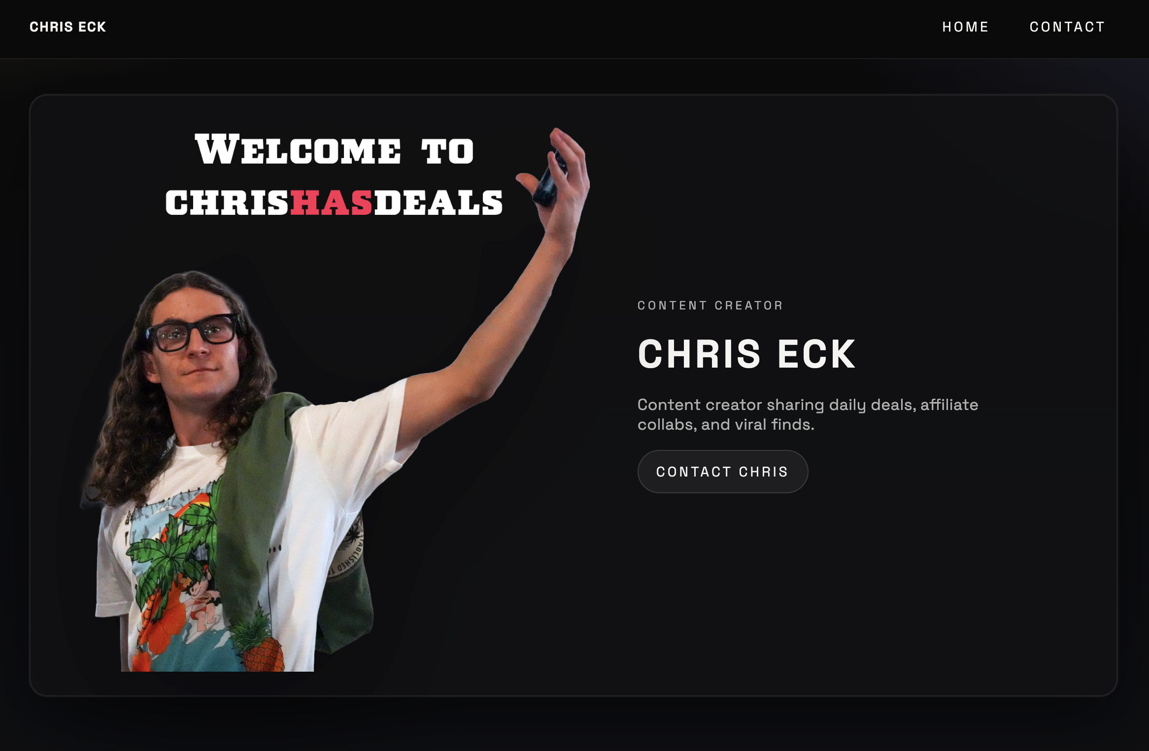 Chris Has Deals website preview